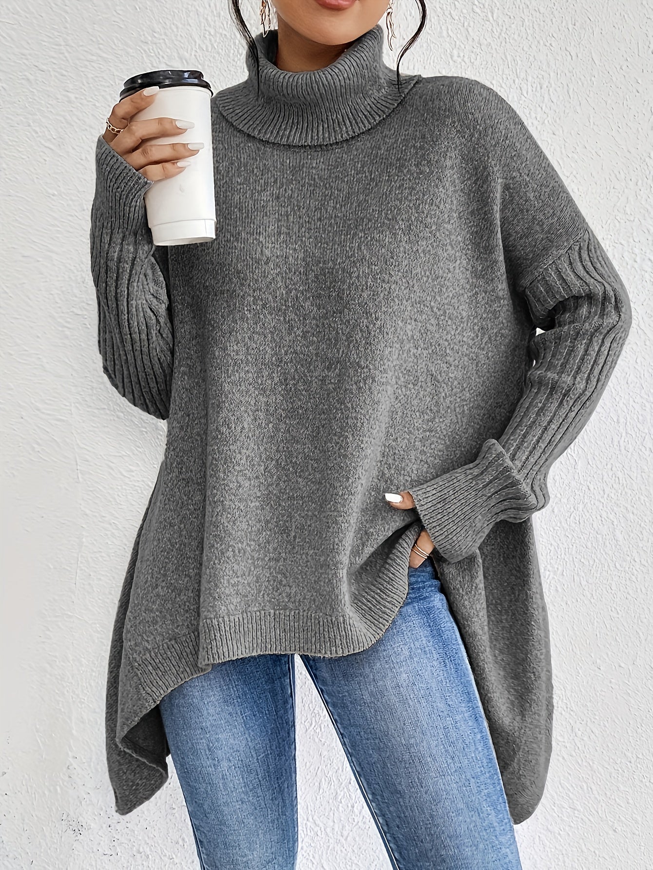 Laura | Oversized polo sweater