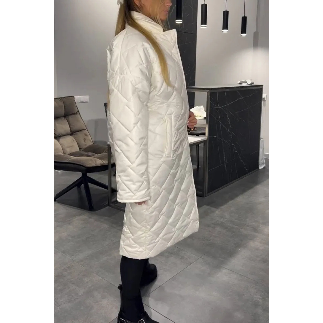 Ingrid | Quiltet Frakke med Panterprint-foer