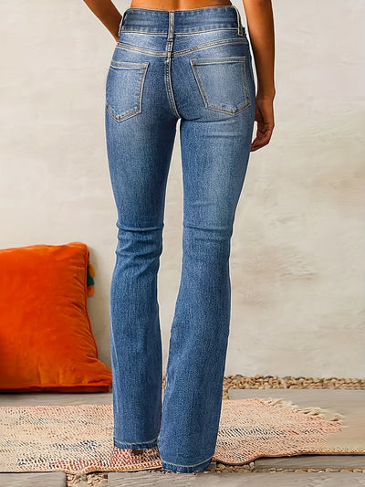 Elnor™ | Højtaljede Dame Flared Jeans til Foråret