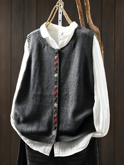 Elnor™ | Ærmeløs Strikket Vest