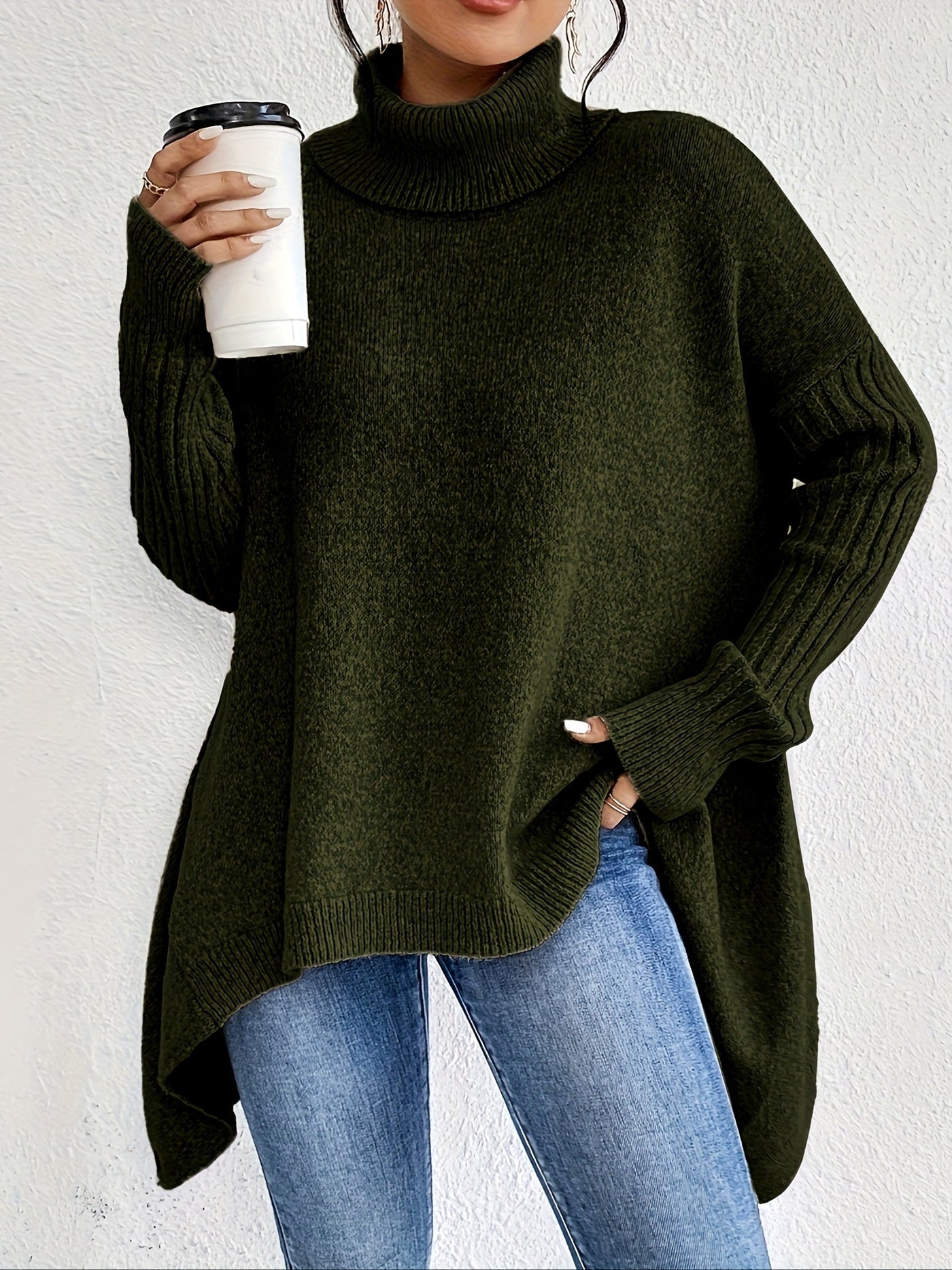 Laura | Oversized polo sweater