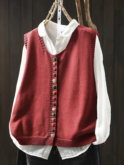 Elnor™ | Ærmeløs Strikket Vest