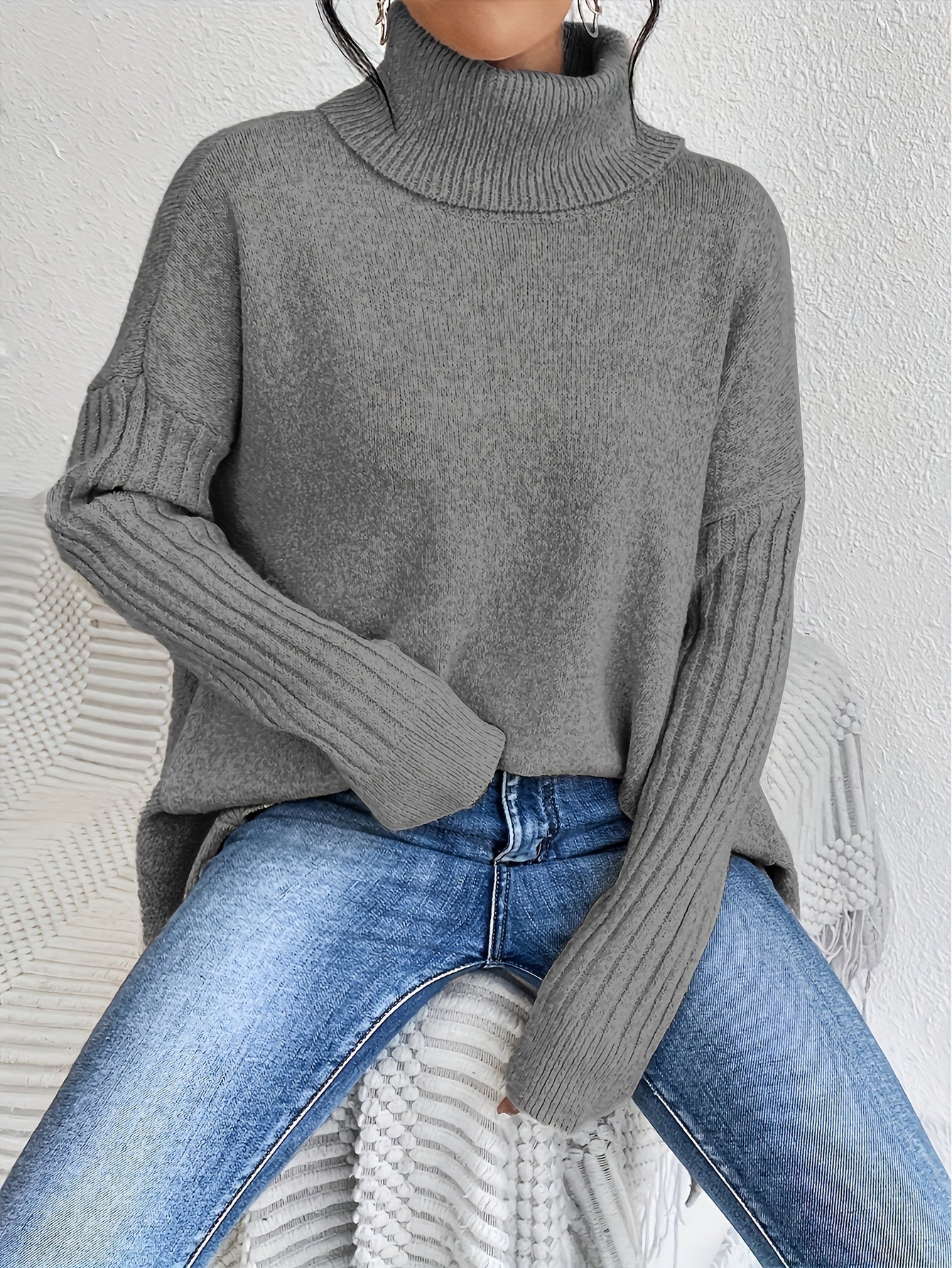 Laura | Oversized polo sweater