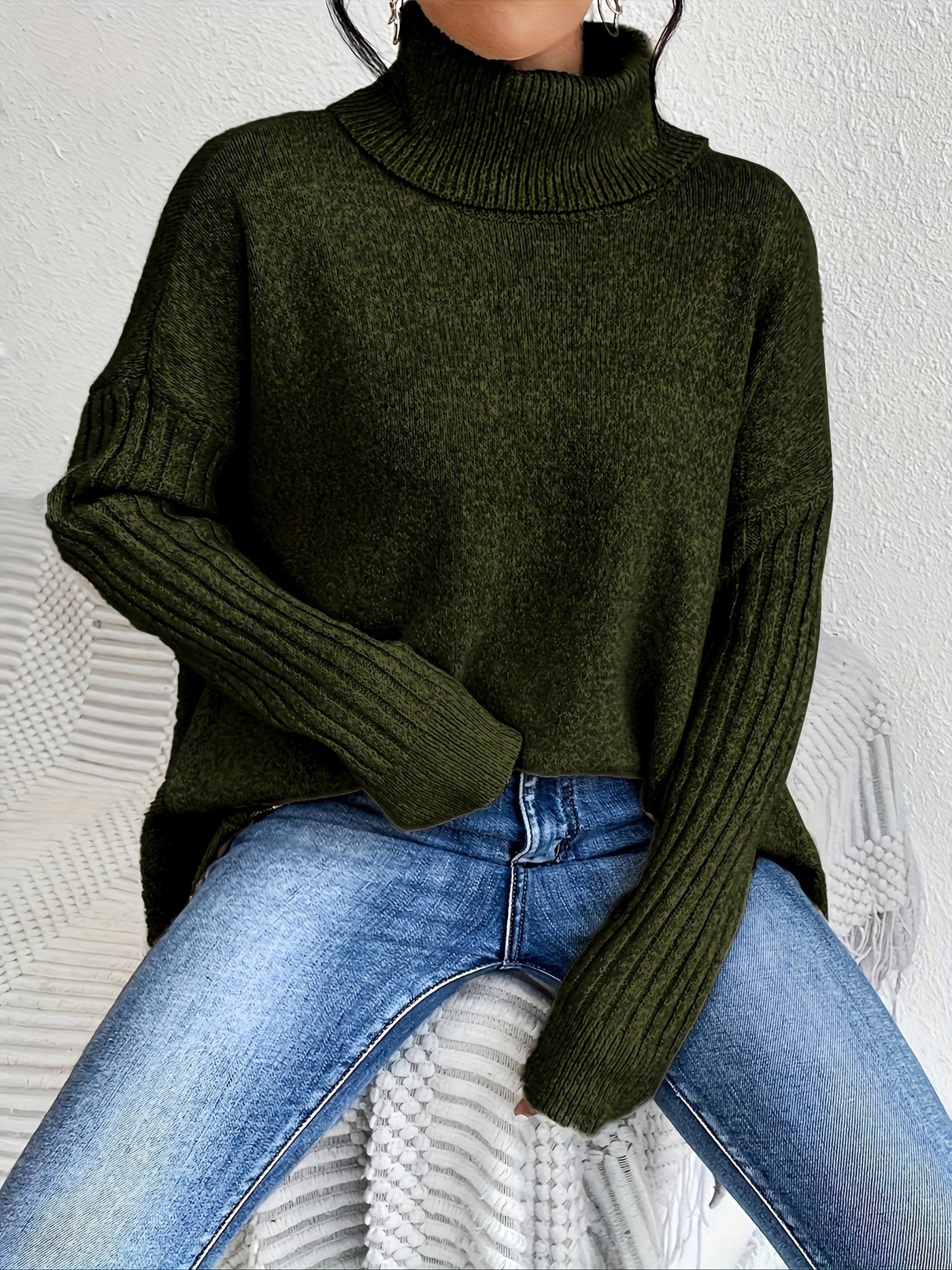 Laura | Oversized polo sweater