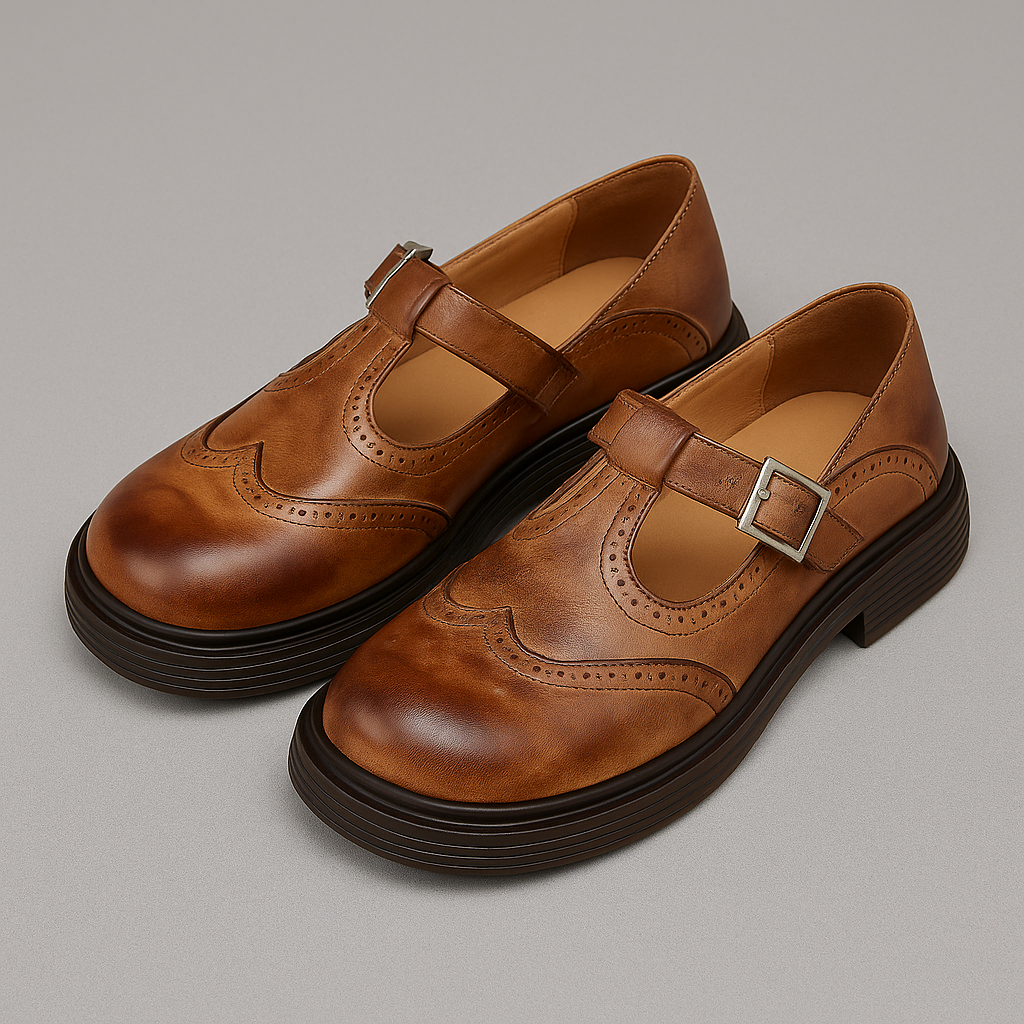 Elnor™ – ELEGANTE MARY JANE-SKO I LÆDER