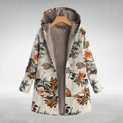 Elnor™ | Stilfuld Blomstret Fleecejakke