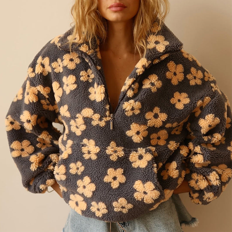 Helle | Trøje med blomsterprint
