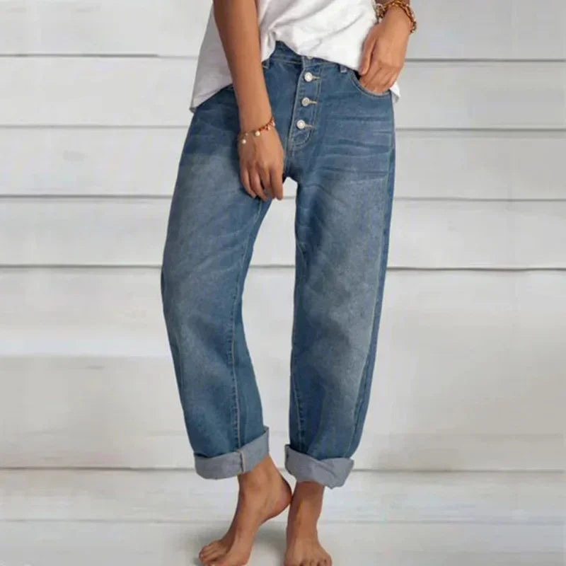 Elnor™ | Stilfulde jeans med løs pasform og høj talje