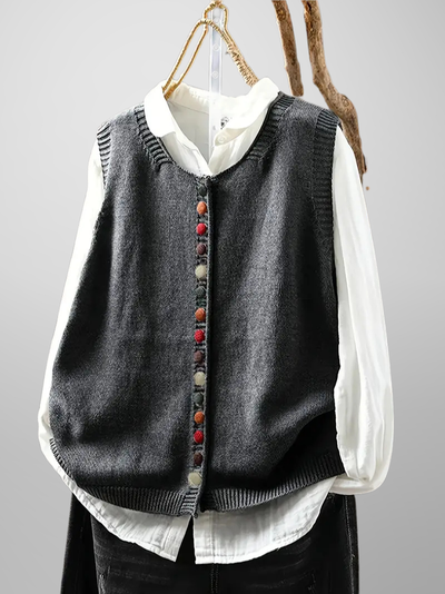 Elnor™ | Ærmeløs Strikket Vest