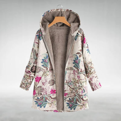 Elnor™ | Stilfuld Blomstret Fleecejakke
