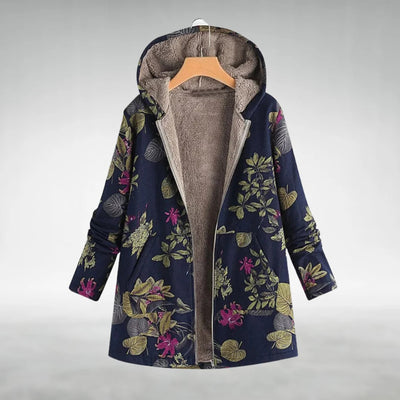 Elnor™ | Stilfuld Blomstret Fleecejakke