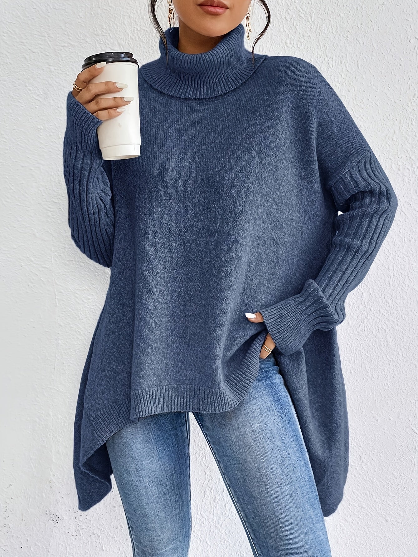 Laura | Oversized polo sweater