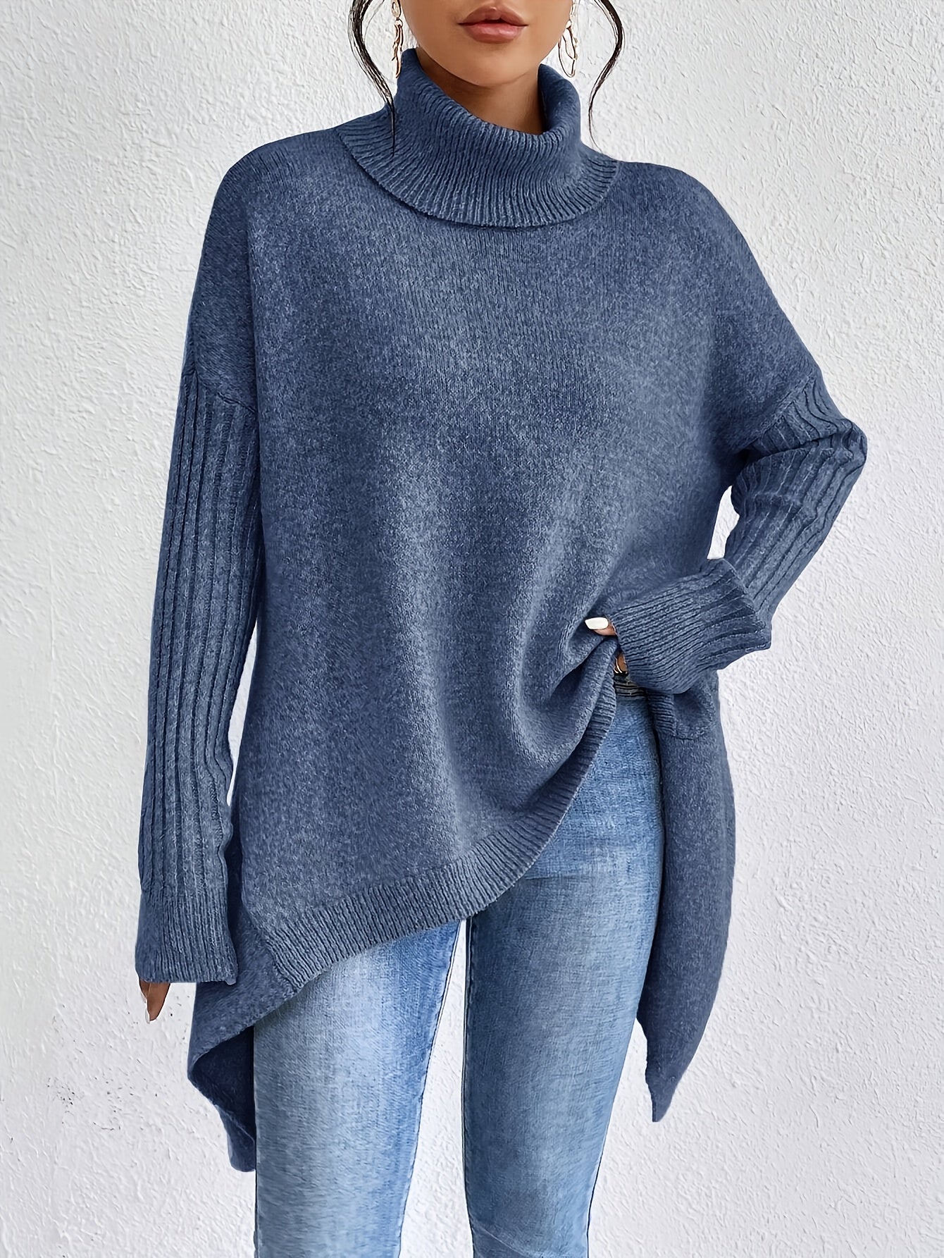 Laura | Oversized polo sweater