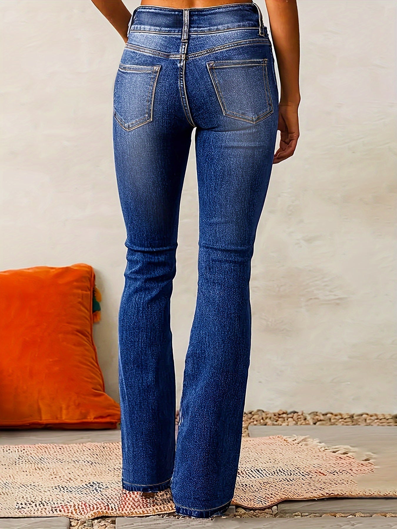 Elnor™ | Højtaljede Dame Flared Jeans til Foråret