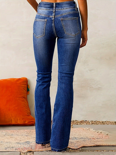 Elnor™ | Højtaljede Dame Flared Jeans til Foråret
